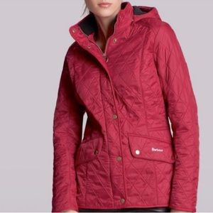 Barbour Pantone Chromatic Quilted Jacket - US Size 8 - Dark Pink